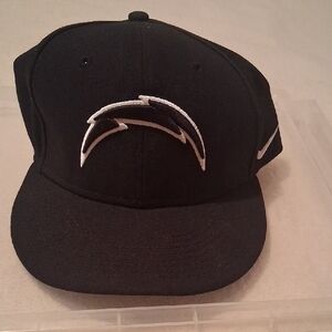 Nike NFL Chargers Adult OS Cap with Embroidered Logo Black